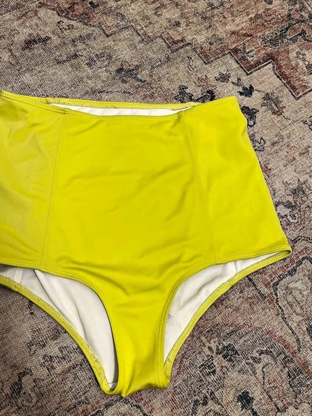 Kortni Jeane High Rise One Piece in Yellow Size Small Like New